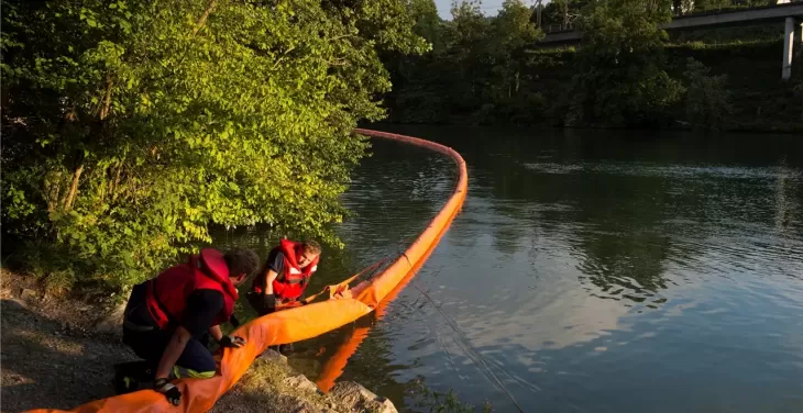 Ölwehreinsatz Limmat